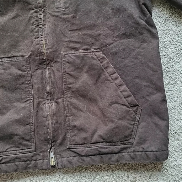 Vintage Carhartt Chore Jacket Men XL Brown Sherpa Lined Barn Work Duck Canvas - Picture 5 of 15